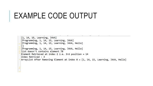 ArrayList class and useful methods.pptx