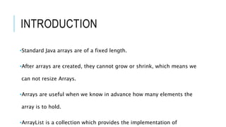 ArrayList class and useful methods.pptx