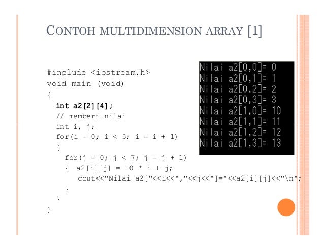 Array multidimensi