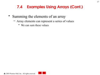 array is a fundamental data structure that stores a collection of ...