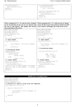 Array notes | PDF