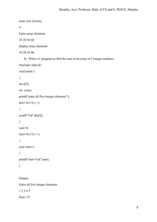 Array notes | PDF