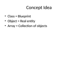 Comprehensive Guide to Array of Objects in C++ Programming | PPTX