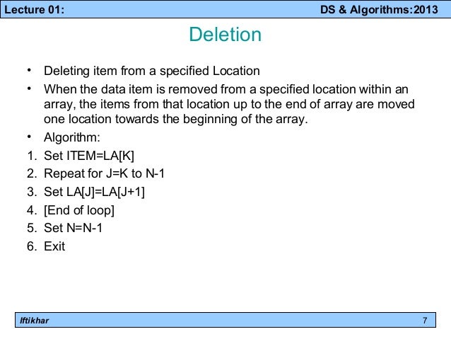 Array operations