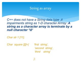 Introduction to Array ppt | PPTX