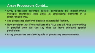 Array Processors & Architectural Classification Schemes_Computer ...