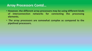 Array Processors & Architectural Classification Schemes_Computer ...