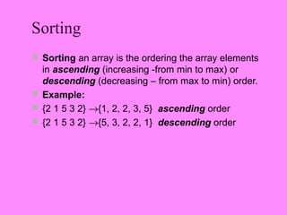Arrays | PPT