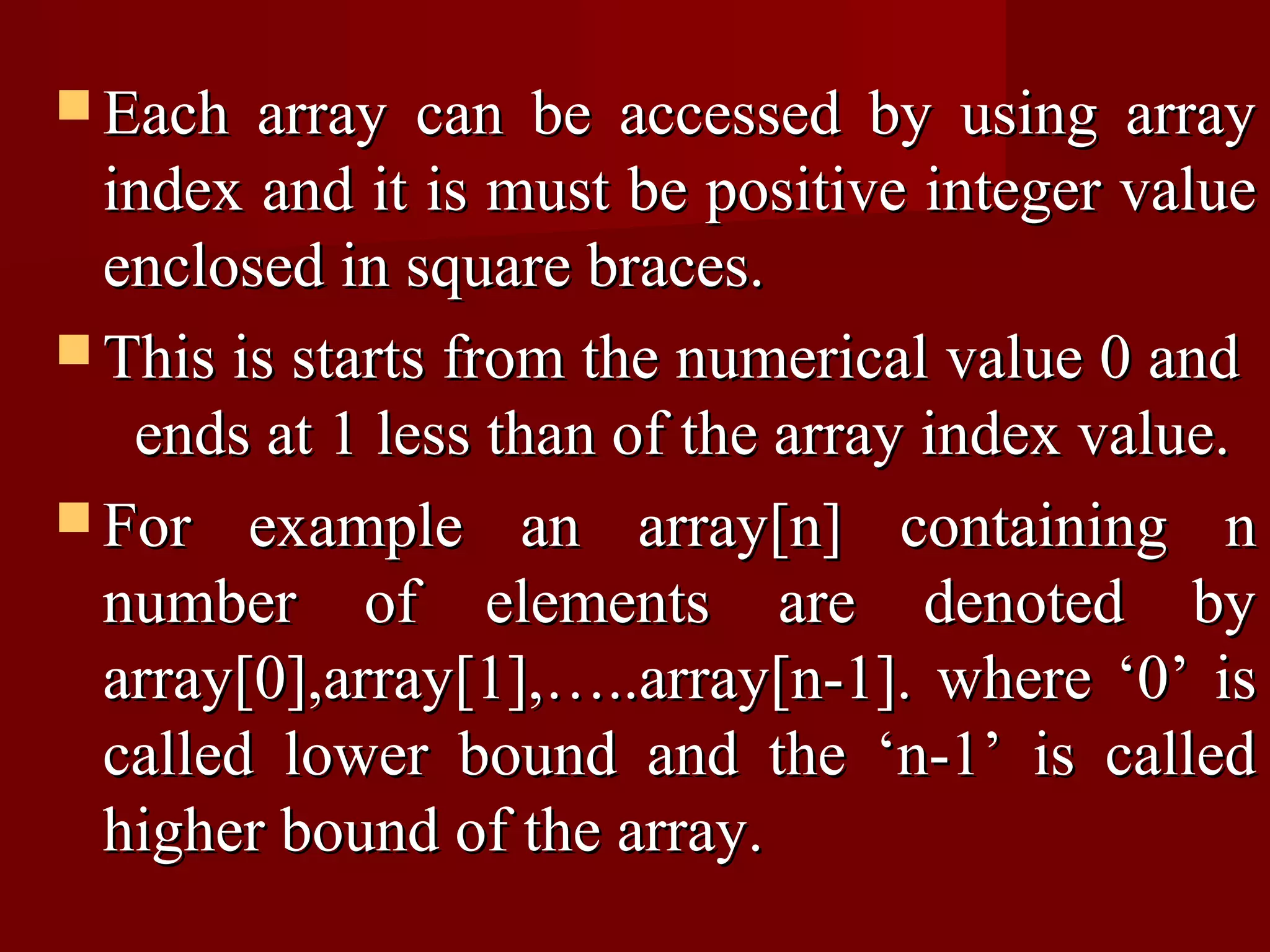 Arrays | PPT