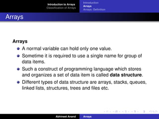 Arrays | PPT