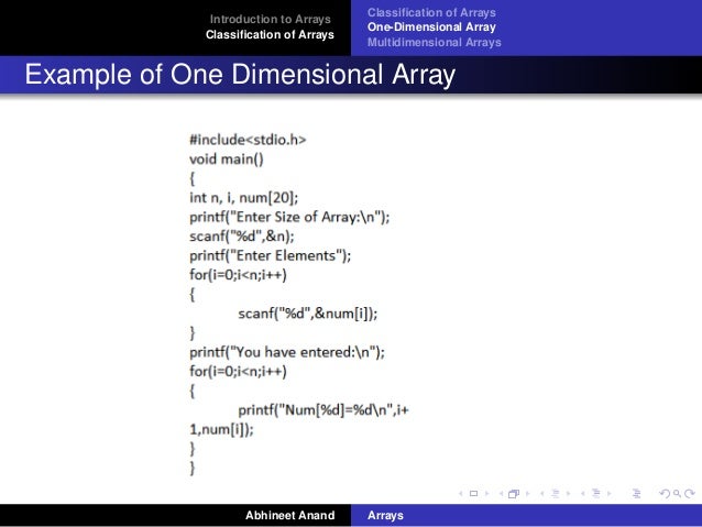 Arrays