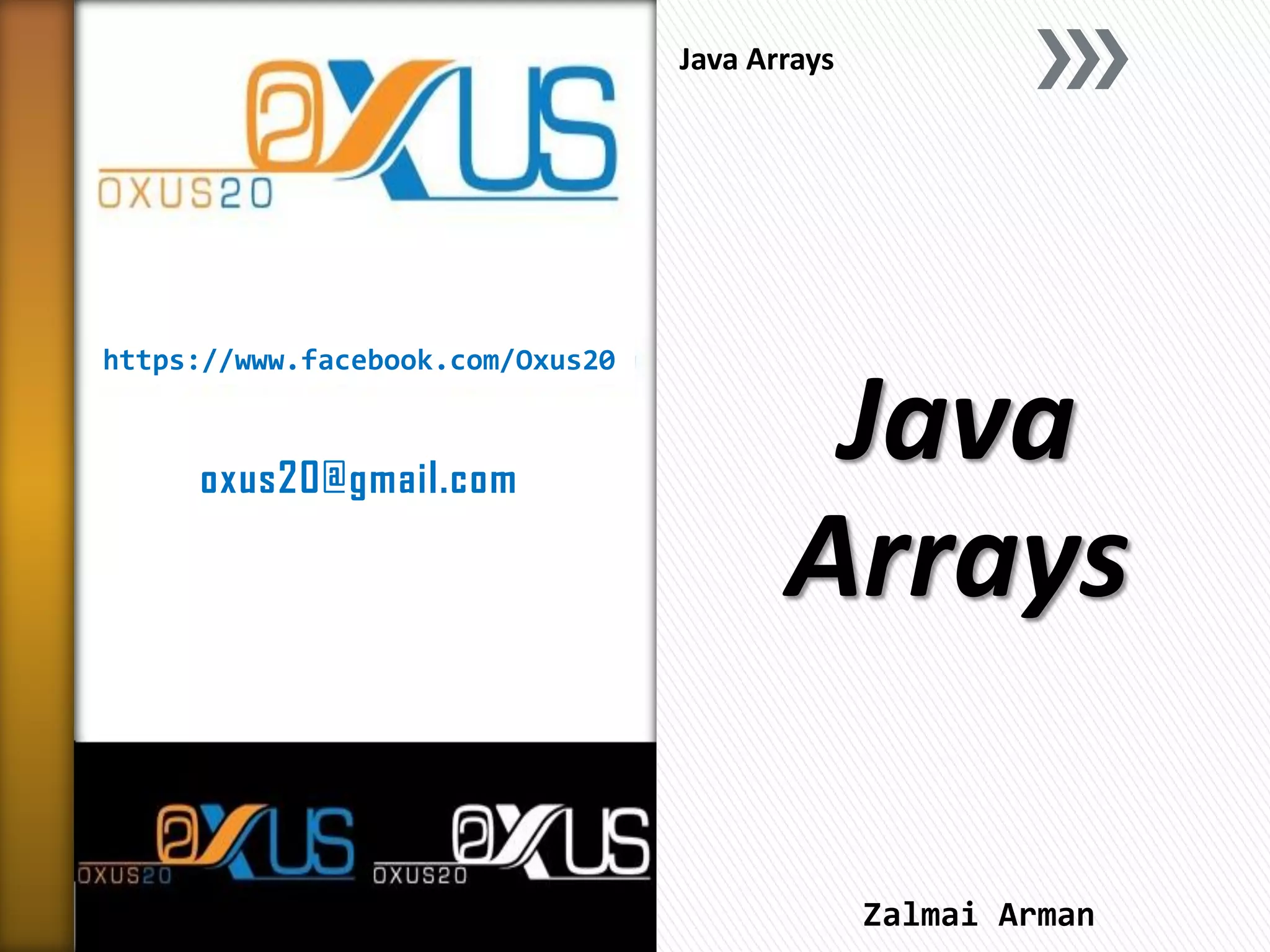 Java Arrays | PPT
