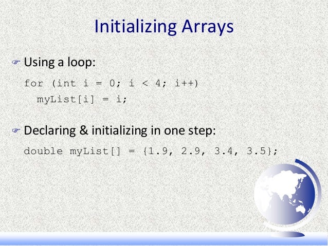 Arrays in CPP