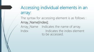 Arrays in C++ | PPTX
