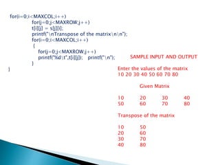 Arrays 1D and 2D , and multi dimensional | PPTX