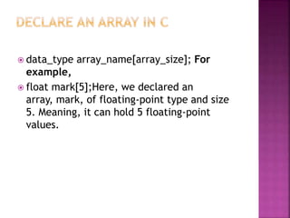 Arrays | PPT