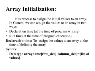Arrays | PPTX