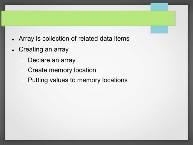 ARRAYS.ppt | Free Download
