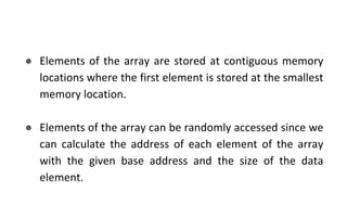 Basic Arrays in C Programming Language I | PPTX