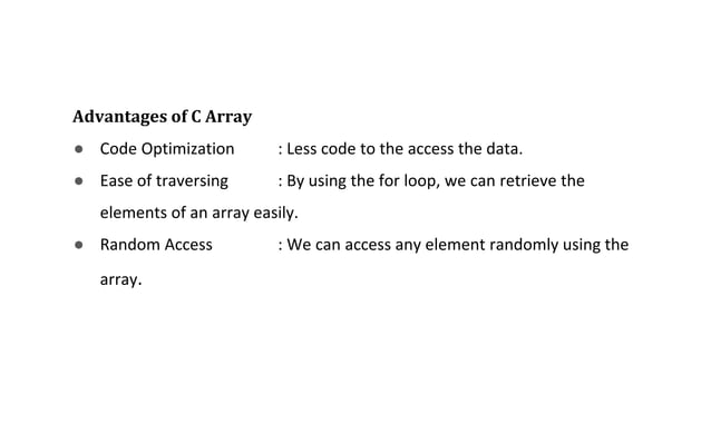 Basic Arrays in C Programming Language I | PPT