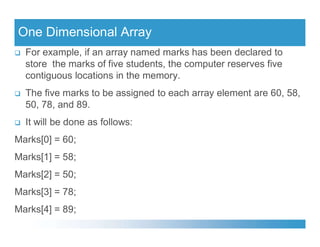 Arrays a detailed explanation and presentation | PPT