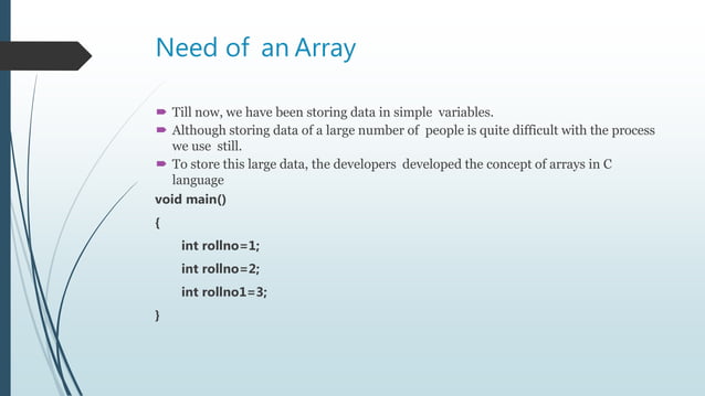 Arrays accessing using for loops | PPT