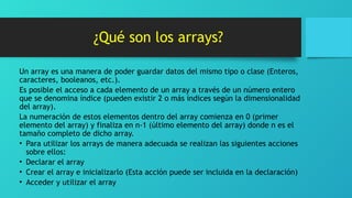 CONOCIENDO UN POCO MAS ACERCA DE ARRAYS -TRABAJO.CORDOVA -.pptx