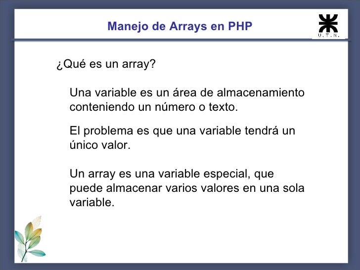 PHP: Arrays
