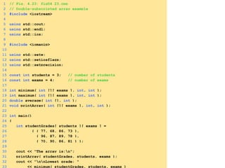 its arrays ppt for first year students . | PPT