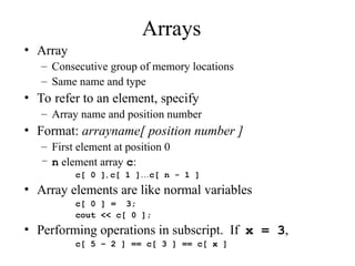 its arrays ppt for first year students . | PPT