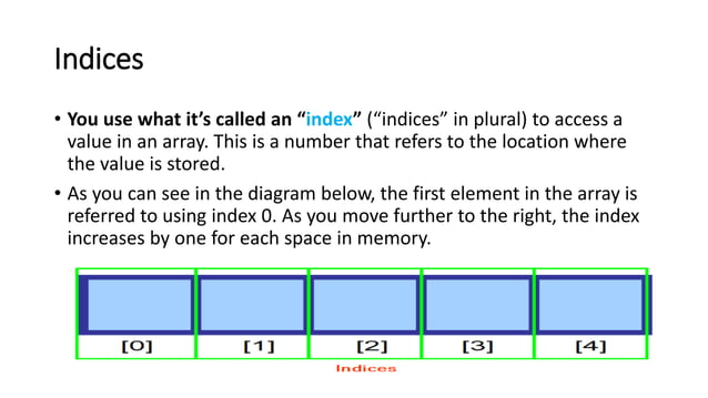Arrays and linked lists | PPTX | Programming Languages | Computing