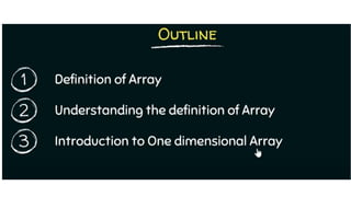Arrays and Pointers in C programming Language | PPT