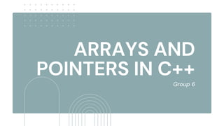 c++ arrays and pointers grade 9 STEP curriculum.pptx