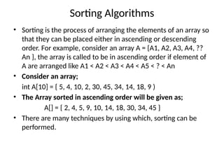Arrays and strings unit 2 programming in c.pptx