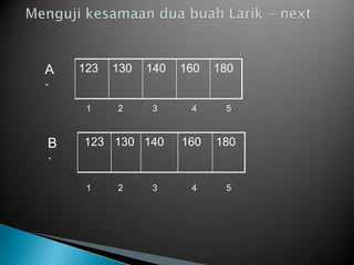 A
`
123 130 140 160 180
B
`
123 130 140 160 180
1 2 3 4 5
1 2 3 4 5
 