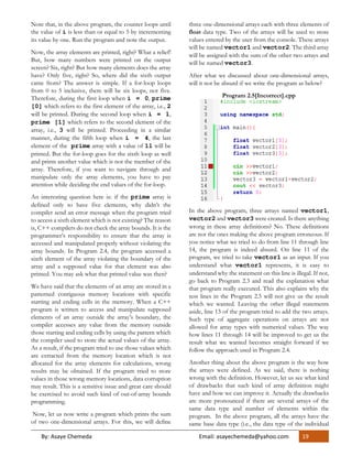 Arrays in c++ | PDF