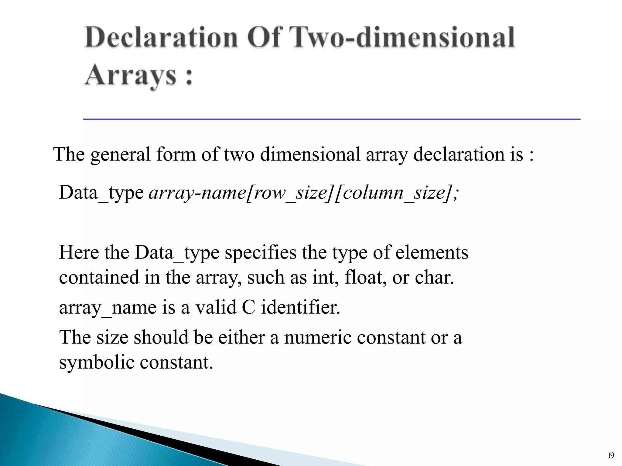 Arrays in c | PPTX