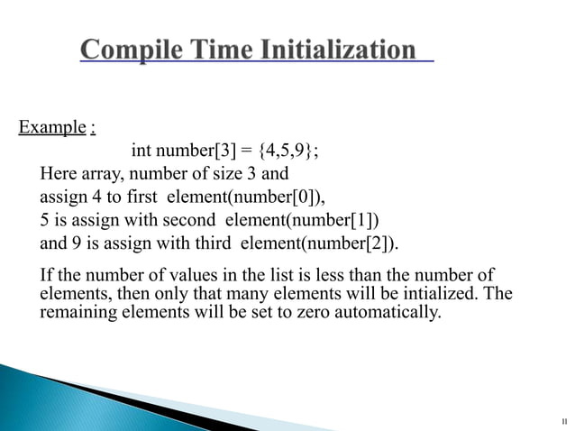 Arrays in c | PPTX