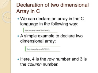 Arrays in c v1 09102017 | PPT