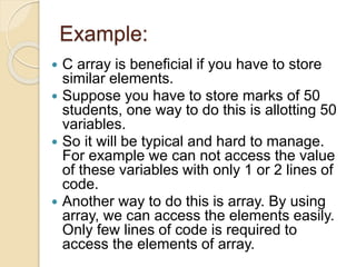 Arrays in c v1 09102017 | PPT