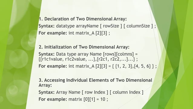 Arrays in Data Structure and Algorithm | PPTX
