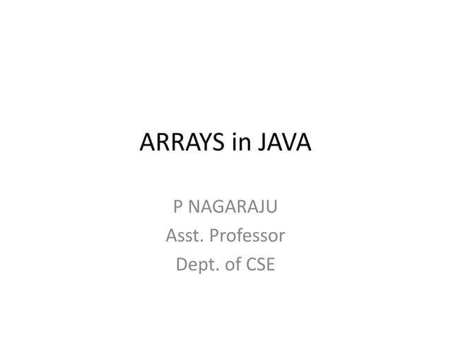 Arrays in java.pptx