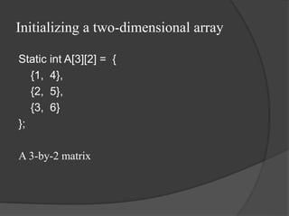 Arrays in JAVA.ppt | Programming Languages | Computing