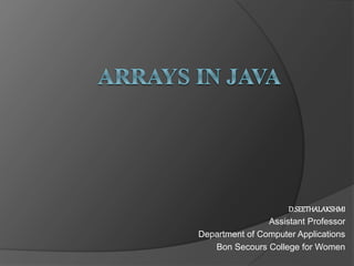 Arrays in JAVA.ppt