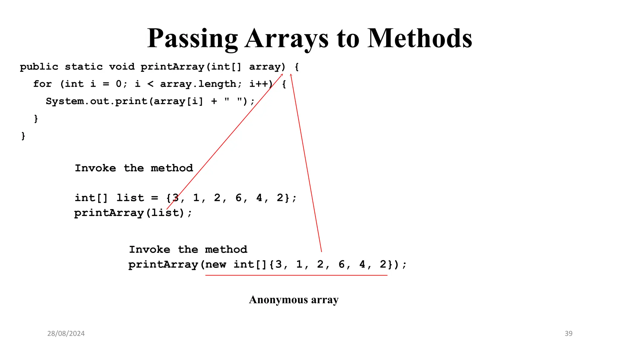Arrays and Detailed explanation of Array | PPT