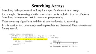 Arrays and Detailed explanation of Array | PPTX