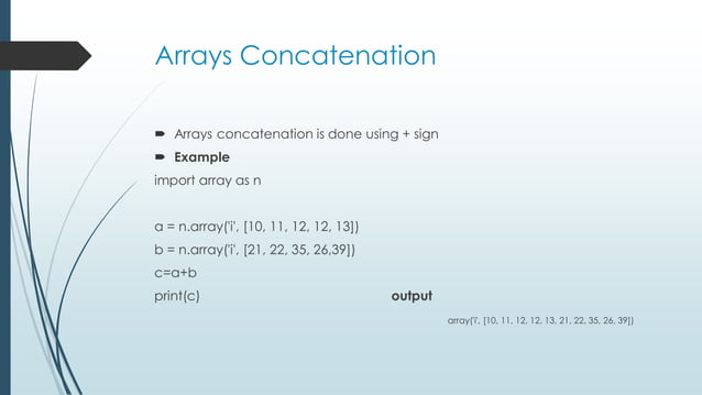 Arrays in python | PDF