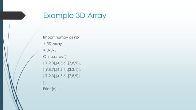 Arrays in python | PDF | Programming Languages | Computing