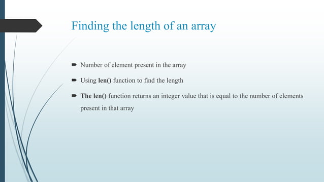 Arrays in python | PDF | Programming Languages | Computing