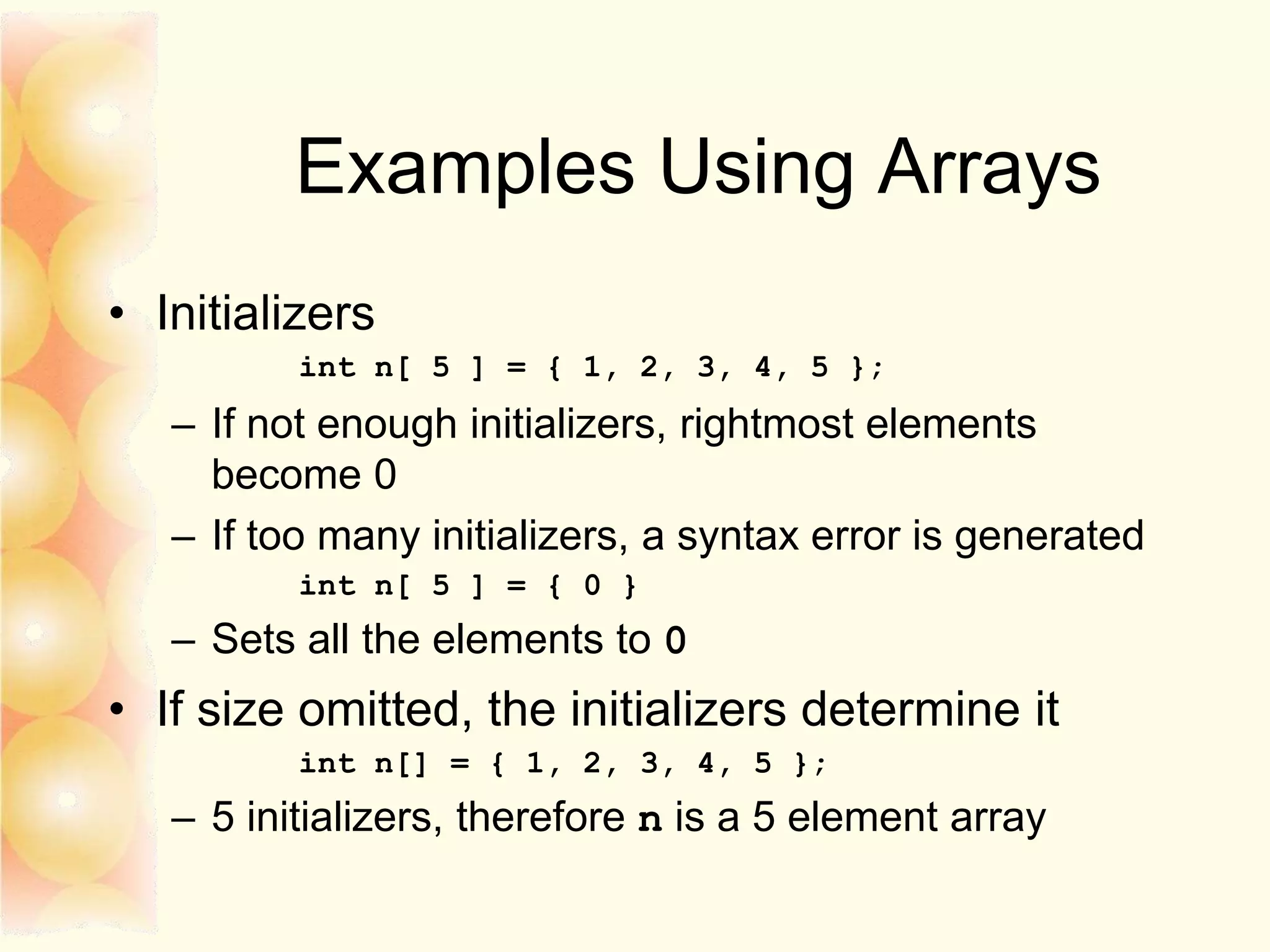 Arrays matrix 2020 ab | PPT